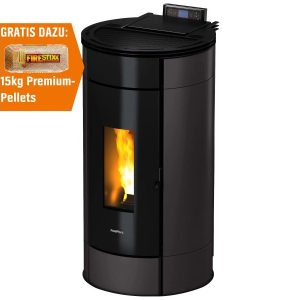Freepoint Pelletofen Globe Stahl Anthrazit 10,5 kW mit Automatik