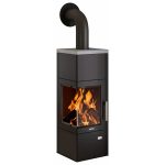 Justus Kaminofen Diego Wärme+ Schwarz 6 kW