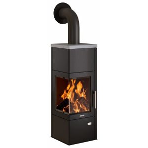 Justus Kaminofen Diego Wärme+ Schwarz 6 kW