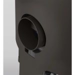 Justus Kaminofen Faro 2.0 Top Stahl Schwarz mit Glas-Abdeckplatte 6 kW