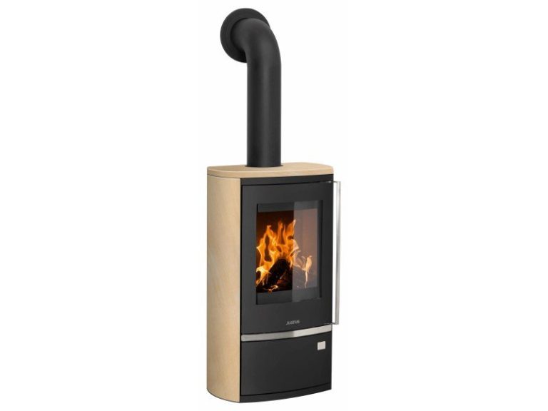 Justus Rento R II Kaminofen Sandstein Schwarz 6 kW mit Automatik