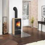 Justus Rento R II Kaminofen Sandstein Schwarz 6 kW mit Automatik