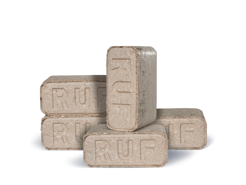 Heizfuxx RUF Original Red Holzbriketts Hartholz 10kg x 30 Gebinde 300kg Palette