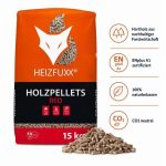 Heizfuxx Red ENplus A1 Holzpellets Hartholz 15kg x 20 Sack 300kg Palette
