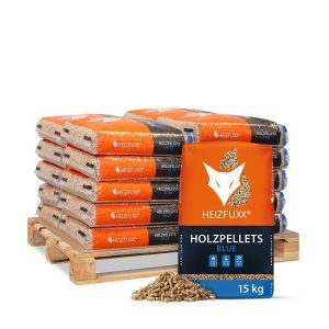 Heizfuxx Blue ENplus A1 Holzpellets Weichholz 15kg x 2 Sack 30kg