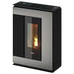Freepoint Pelletofen Arco Stahl Titangrau 7 kW mit Automatik