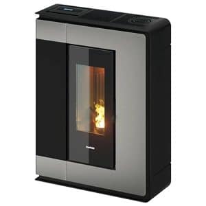 Freepoint Pelletofen Arco Stahl Titangrau 7 kW mit Automatik