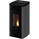 Freepoint Pelletofen Duke Stahl Silberfarben 14 kW mit Automatik