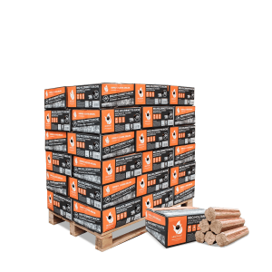 Heizfuxx BBQ-Buchenholzbriketts 18kg x 18 Gebinde 324kg Palette
