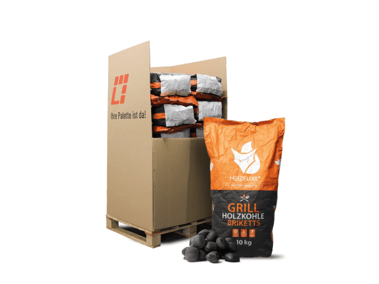 Heizfuxx Grillbriketts 10kg x 20 Sack 200kg Palette