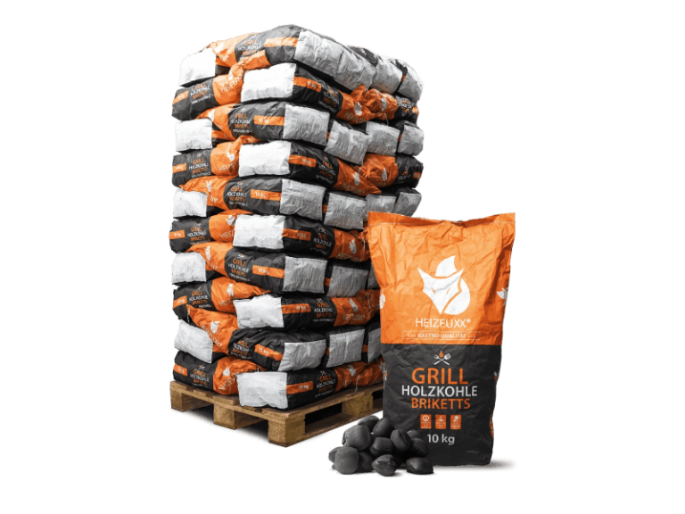 Heizfuxx Grillbriketts 10kg x 60 Sack 600kg Palette