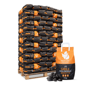 Heizfuxx Grillbriketts 5kg x 130 Sack 650kg Palette