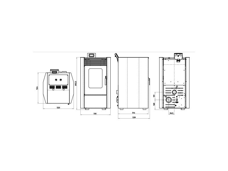 Rowi Kamin Pellet Easy Premium 9 kW EEK: A+