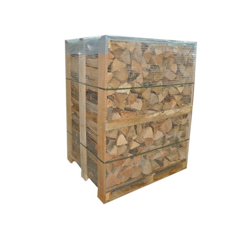 Palette Spezialholz für Grundöfen – 2 Ster – kammergetrocknet – Buche, Hainbuche, Esche & Eiche – 33 cm