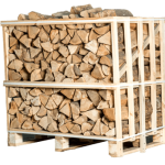 Kaminholz – 45 cm – Mischung Hartholz (Eiche, Buche, Hainbuche, Esche) – Palette 2 M³ – 2.6 Ster