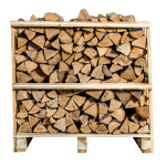 Kaminholz – 45 cm – Mischung Hartholz (Eiche, Buche, Hainbuche, Esche) – Palette 2 M³ – 2.6 Ster