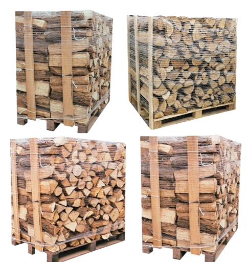 Kaminholz 30 cm – 4 Paletten mit insgesamt 12 Ster – Hartholzmischung