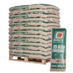Van Roje Holzpellets – 65 × 15 kg Palette (975 kg) – 100 % Nadelholz, ENplus A1 & DINplus & PEFC